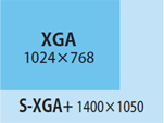 高解像度S-XGA＋